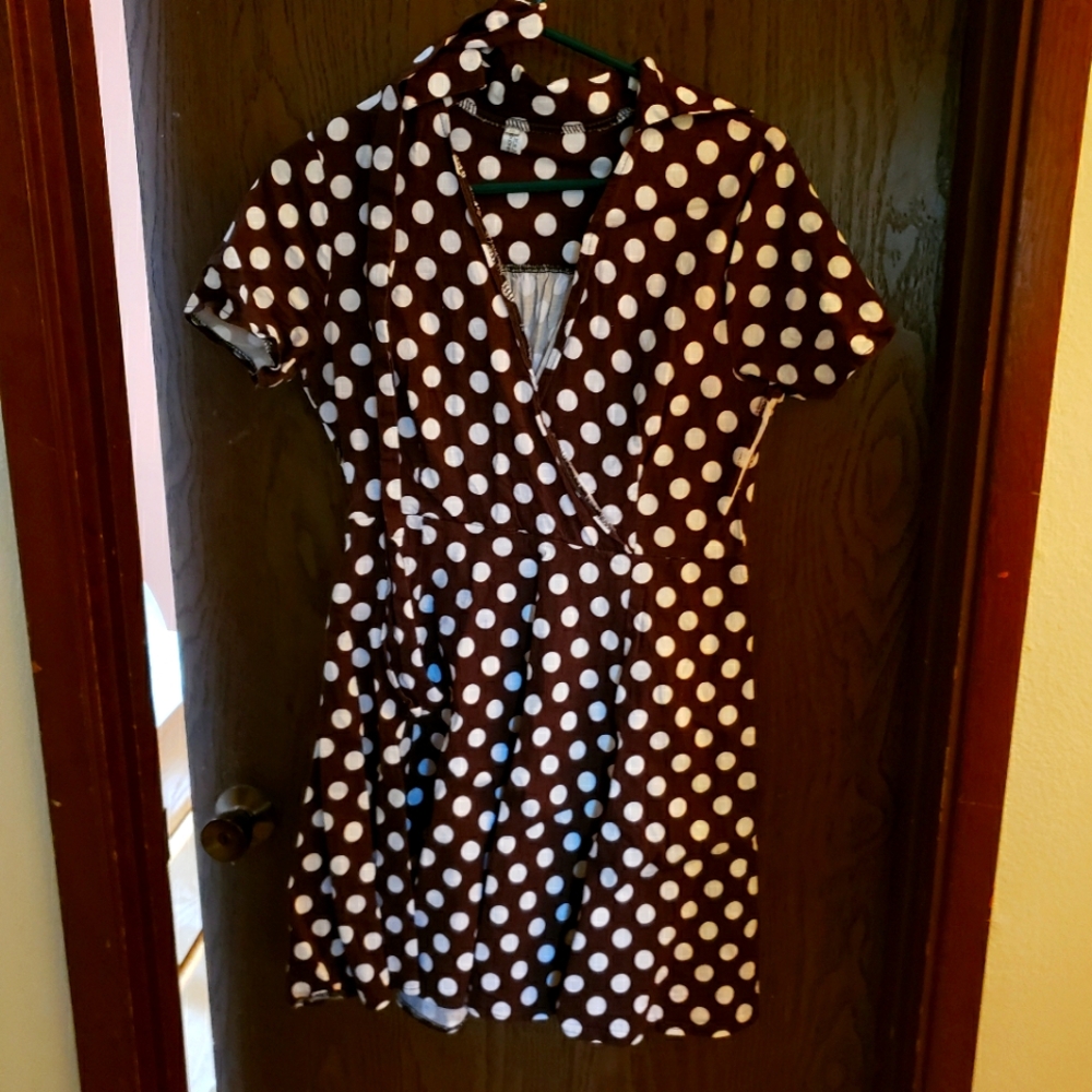 Polkadot mini dress